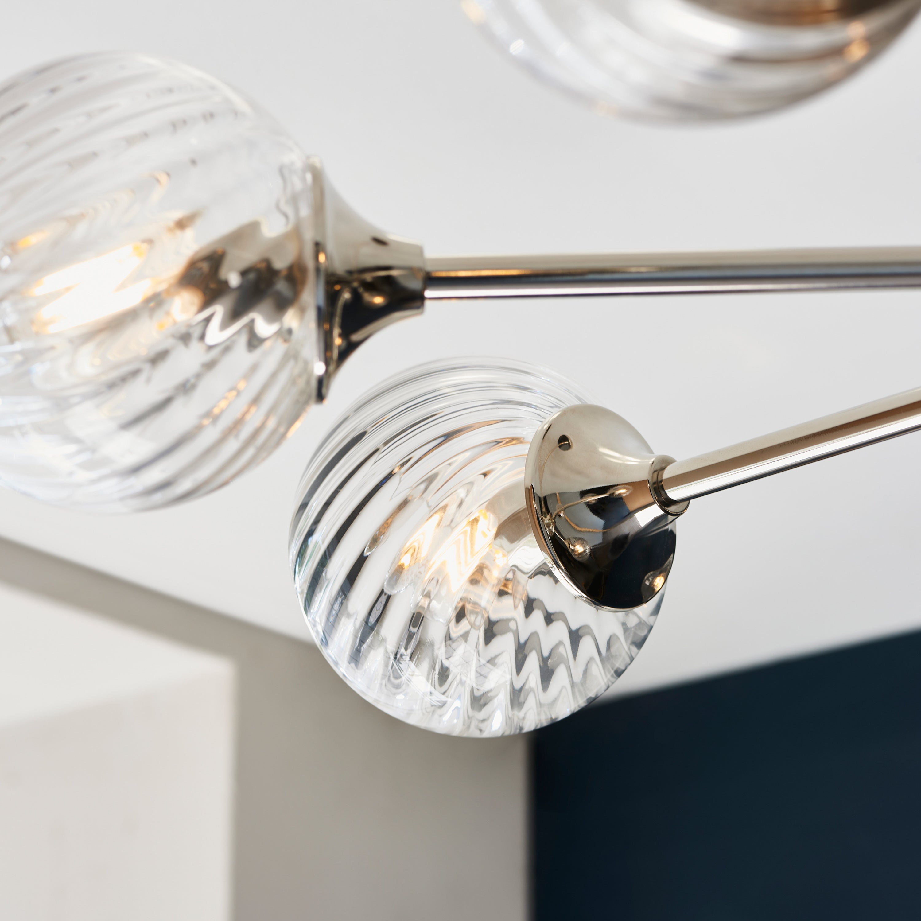Dakota Bright Nickel Pendant Light | Large